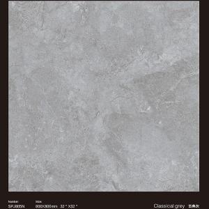 China Classic Grey 800x800mm Porcelain Slab Tile Dining Room Floor Tile factory