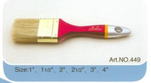 China High quality chinese factory wooden handle gold plated pure bristle paint brush No.449 factory