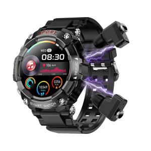 China Long Battery Life TWS Smart watch with Heart Rate and Blood Pressure Monitoring factory