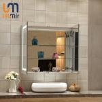 Wall Mounted Smart Bathroom Mirror Cabinet Modern Style Adjustable Lighting