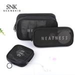 Portable Multi-Functional See Through Men Cosmetic Travel Bag Sets