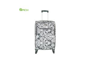 China Printing Material Soft Sided Luggage with Two Pockets factory