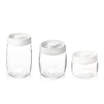 Wholesale Vacuum Jar Food Storage Canister Transparent Borosilicate Glass With