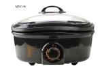 Hassle Free 6 Qt Electric Multi Cooker Tempered Glass Lid Visible Cooking