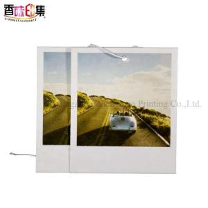 China Customized Logo Scented Hanging Paper Air Freshener For Car on sale