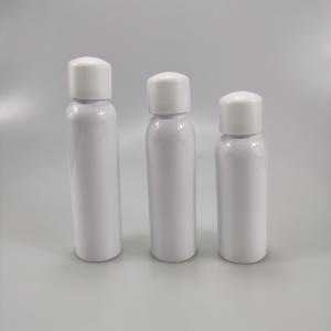 China PET Collar 100ml 120ml 150ml 180ml 200ml White Sunscreen Spray Bottle for Toner factory