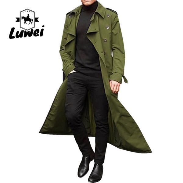 Custom Windbreaker Button Polyester Windbreaker Mens Utility Overcoat Abrigos