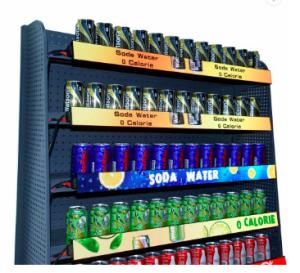 China LONGVISION Digital Shelf Led Screen Display TV Supermarket Ultra Slim factory