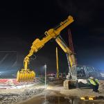 Excavator Accessories Boom Telescopic For Clamshell Bucket 1.2-1.8m3 CAT320