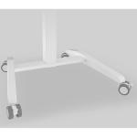 Customized Wooden Grain Pneumatic Height Desk for White Office Computer