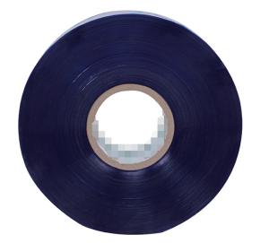 China 50mm Width Blue Stretch Wrap Plastic Film 150mic Thickness OD 240mm factory