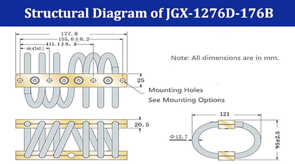 Ss 304 Wire Rope Shock Mount Industrial