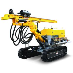 China 60-80m Depth Crawler Hydraulic DTH Drilling Rig 90-165mm Diameter Both Rotary And Hammer Drilling factory