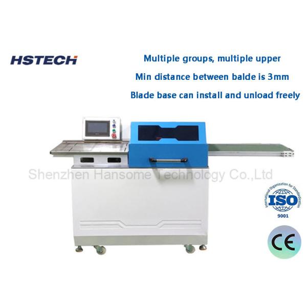 China LED Hard Strip V Cut Line Pcb Separator Machine Automatic Multiple Blade Pcb Separating Machine High Speed Steel Tool factory