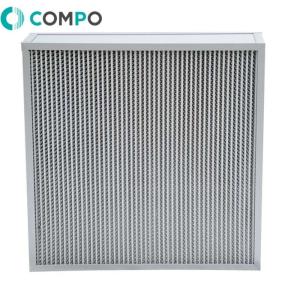 China High Dust Capture Capacity Deep Pleat HEPA Filter H10 H11 H12 H13 H14 on sale