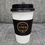 Custom Paper Hot Kraft Coffee Sleeves , Compostable Coffee Sleeves Eco