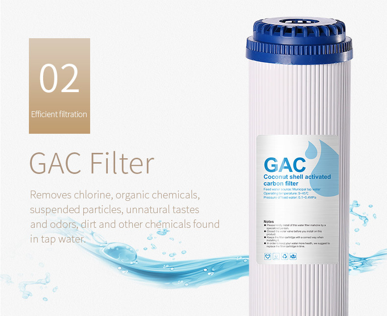 Wall Mounted RO Water Purifier With Heater And 5 Stage Composite Filtration