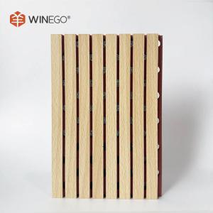China Melamine MDF Grooved Acoustic Panels 133x2440mm 197x2440mm For Ceiling And Wall factory
