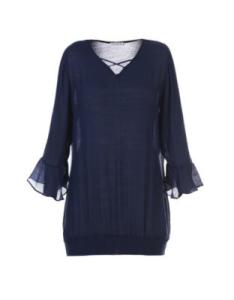 China Viscose Fabric Custom Womens Dresses V Neck With Flare Chiffon Sleeve factory