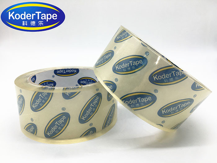 High Adhesion Clear Carton Sealing Tape , Bopp Clear Packaging Tape 35-90mic Thickness