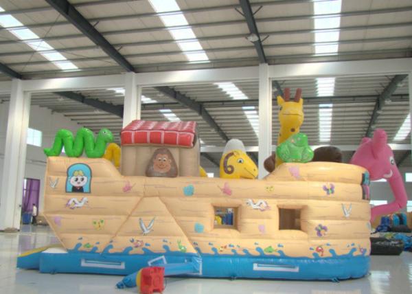 Common Elephant Animals Pirate Ship Inflatable Slide Children cute inflatable
