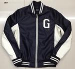 007 Men's pu fashion baseball jacket coat stock