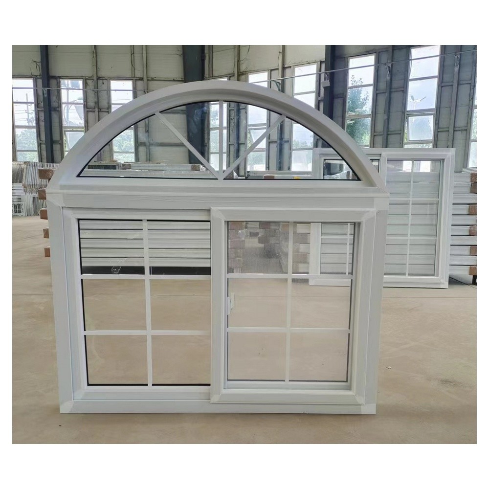 Customized Single Double Glazed Horizontal Sliding Windows Upvc 3*3/4*4 Standard Size