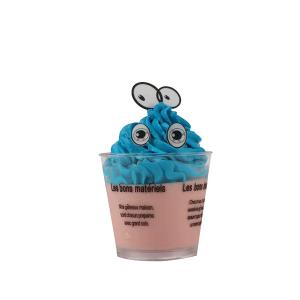 China Pre Cut Cookie Monster Eyes Wafer Paper Cake Decorations White Black factory