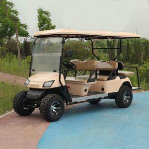 China ODM 6 Seater Legal Street Electric Golf Cart With Lithium Battery And Off-Road Tires And Rear Foldable Seat factory