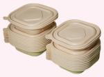 Disposable Cornstarch Food Containers 350ML Lightweight Microwave Safe