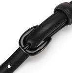 1.0cm Women's Fashion Leather Belts Skinny Painted Pin Buckle
