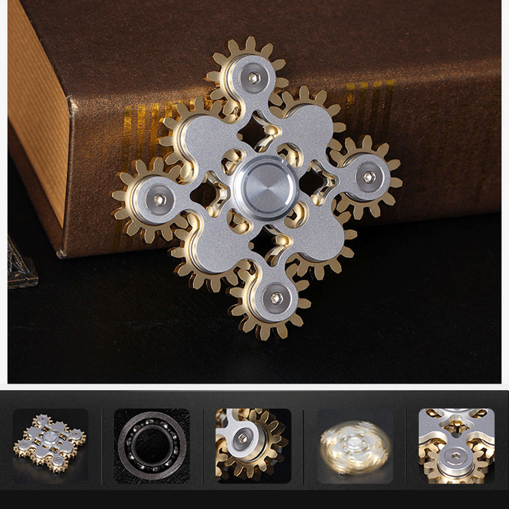 Metal Nine Tooth Linkage Spinner Fidget Toy for Adults' Stress and Anxiety Relief