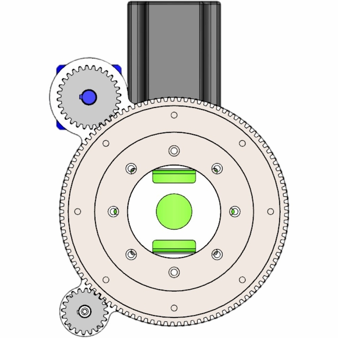 Brushless Motor AGV Wheel Drive 390mm Height Direct Drive Electric Wheel Motor