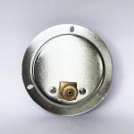 1 MPa Utility Pressure Gauge 75mm Chromed Steel Bottom Mount Tank Pressure