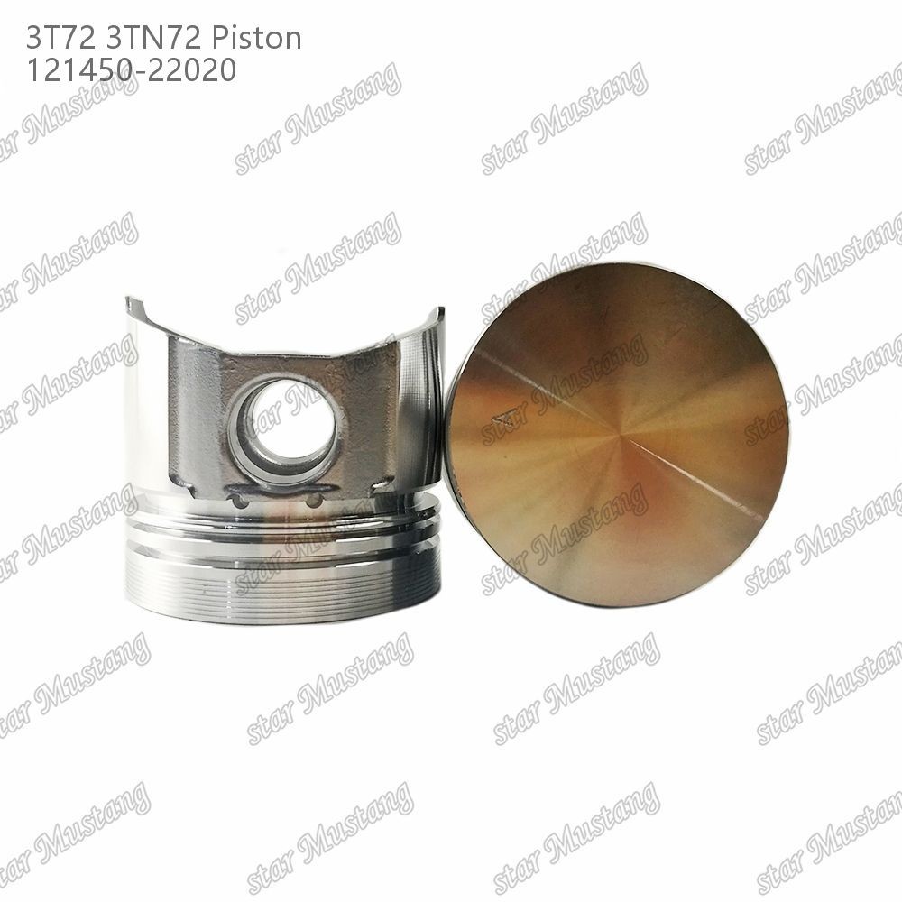 Piston 3TN72 3T72 Flat Bottom 65.5mm Height 121450-22020 For Yanmar Diesel Engine Repair Parts
