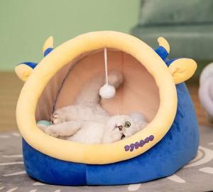 China Amazonas Hot Sale Removable And Washable Fall And Winter Cartoon Pet Bed For Cat Dog factory