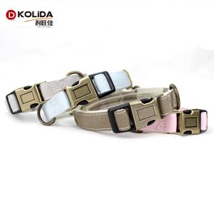 Colorful Walking Safety Luxury Dog Collars , New Style Adjustable Dog Collar