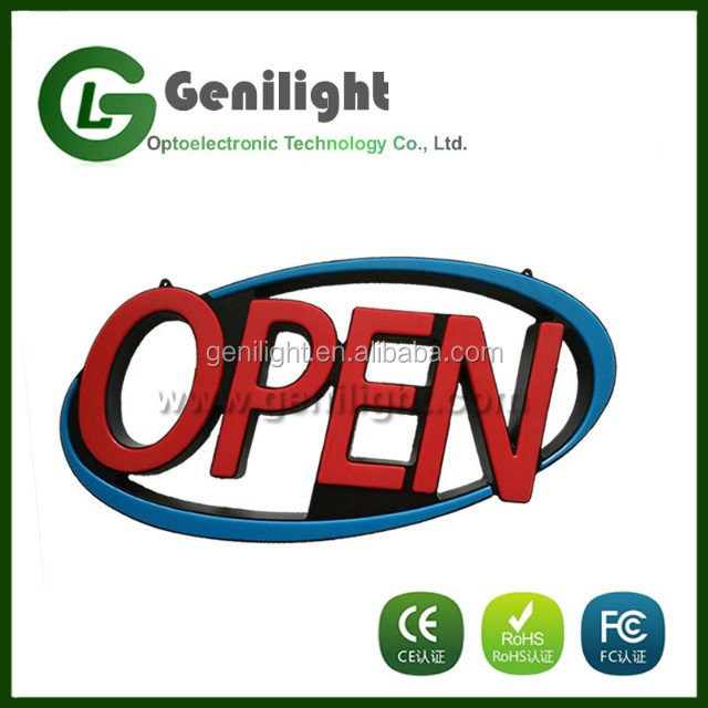 OEM Touch Screen LED Neon Foot Massage Open Sign with Animation and Power On/Off