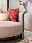 Italian Velvet Hotel Room Sofa Large Single Casual Sectional Sofas