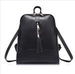 Tassel Backpacks PU Leather Backsack High Fashion Double Shoulder Bags for Women