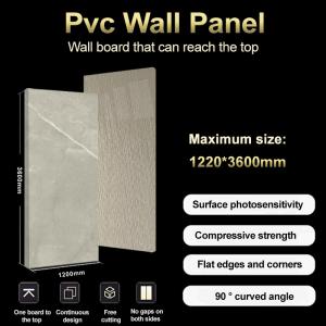 China TV Background Marble Wall Panels Waterproof Marble Bamboo Crystal Panels factory