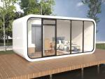 Glass House Living Space Prefabricated Bungalow Customized Color