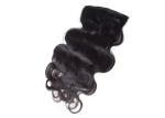 Black Women Clip In Natural Hair Extensions Soft Clean Full Cuticles Attached