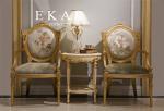 Antique Accent Wooden Armchair Royalty Living Room Leisure Arm Chair