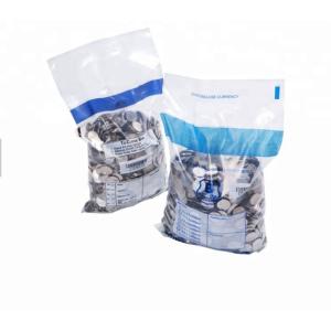 China Clear Plastic Bank Deposit Bags , Colorful Printing Tamper Evident Cash Bags on sale