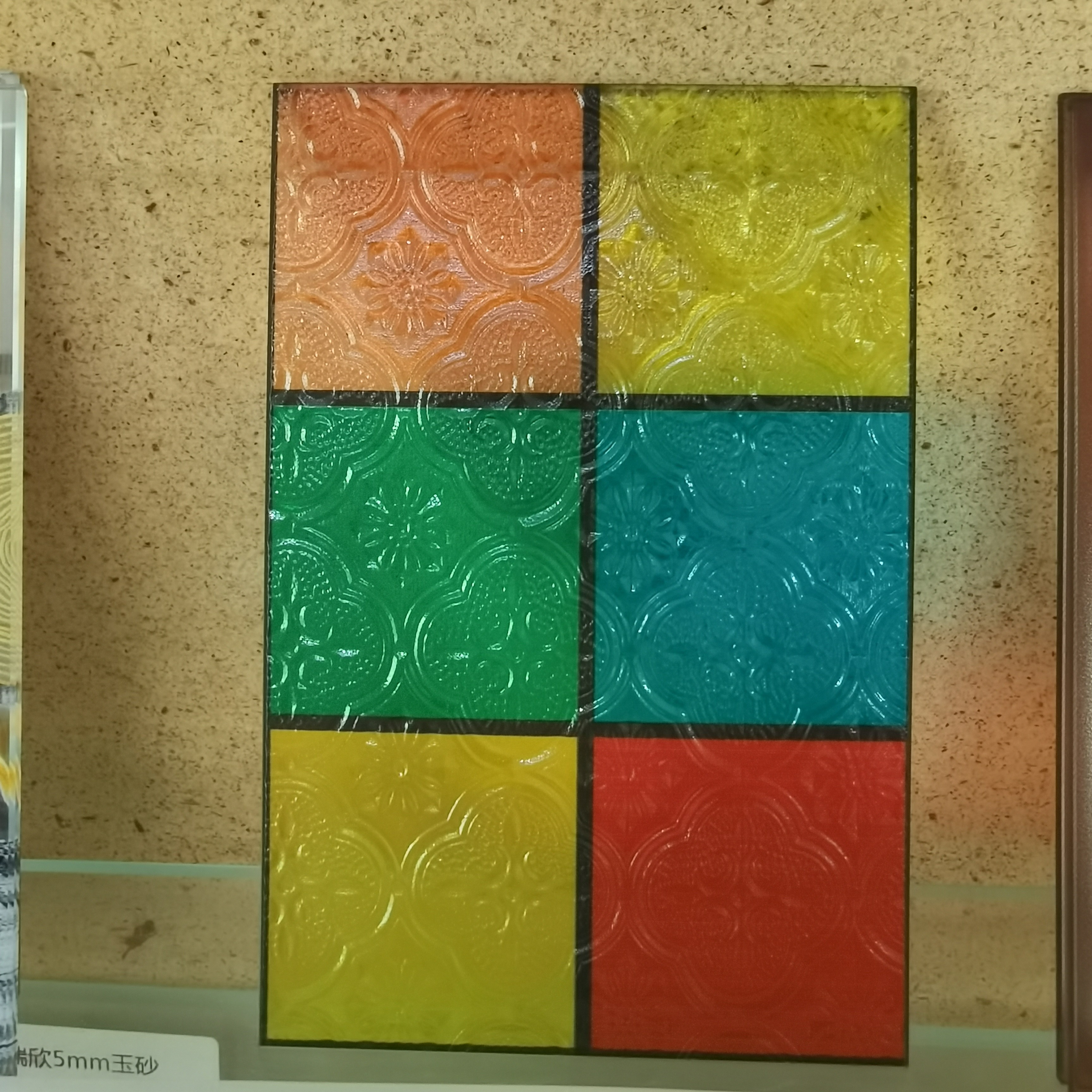 8mm Gradient Tempered Art Glass UV Printing Laminated For Shower Room