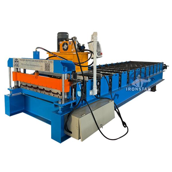 7 rib trapezoidal roofing sheet roll forming machine metal roof machine metal