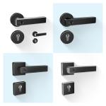 Anti Theft Handle Split Latches Electronic Door Locks