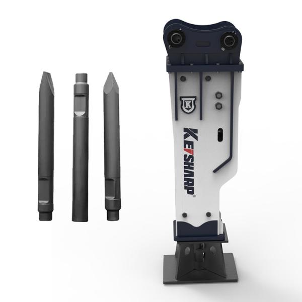 China Rock Tool Nitrogen Charging Kit Moil Point Hydraulic Breaker For Mini Excavator factory