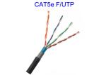 Outdoor Two-layer sheath Cat5e F/UTP Copper Lan Cable Conductor 24 AWG Pass